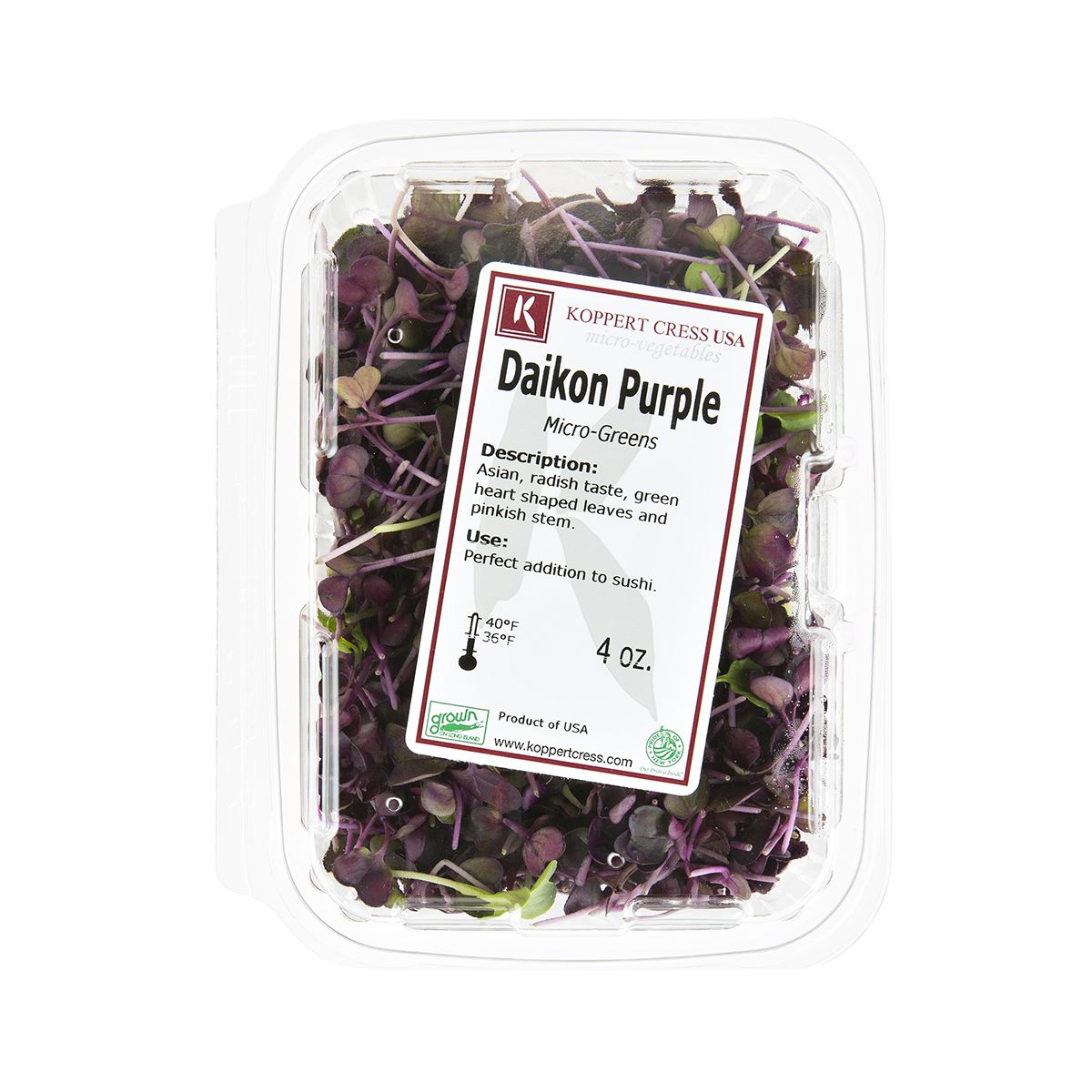 Micro Purple Daikon Radishes Microgreens Baldor Specialty Foods