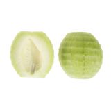 Halved and Peeled Honeydew Melons
