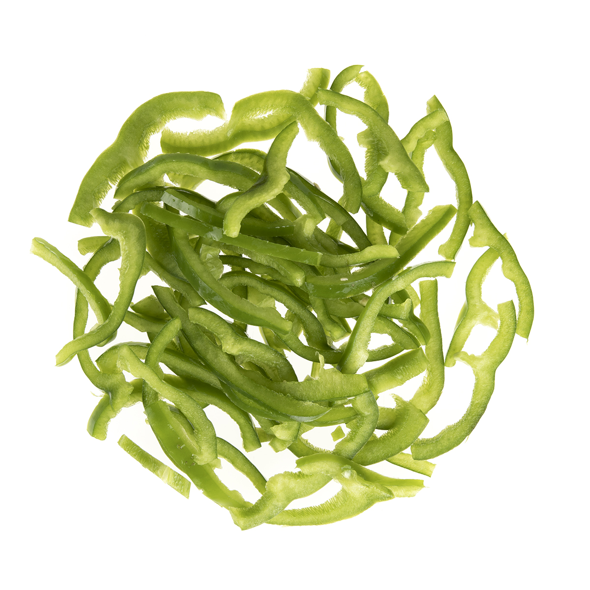Julienne Green Peppers Vegetables Baldor Specialty Foods