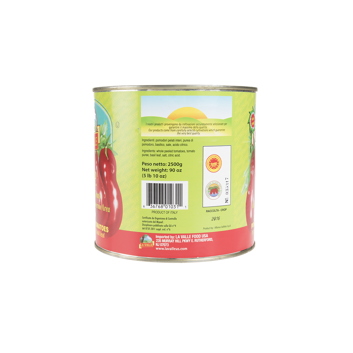 DOP Italian Peeled San Marzano Tomatoes Canned Tomatoes Baldor
