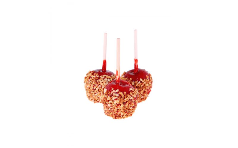 Candy Apples with Nuts