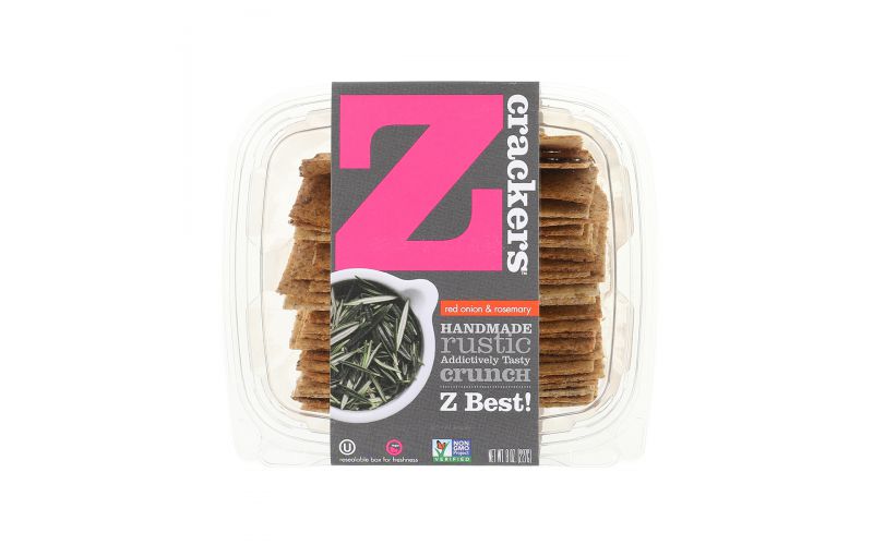 Z Crackers Red Onion And Rosemary Crackers