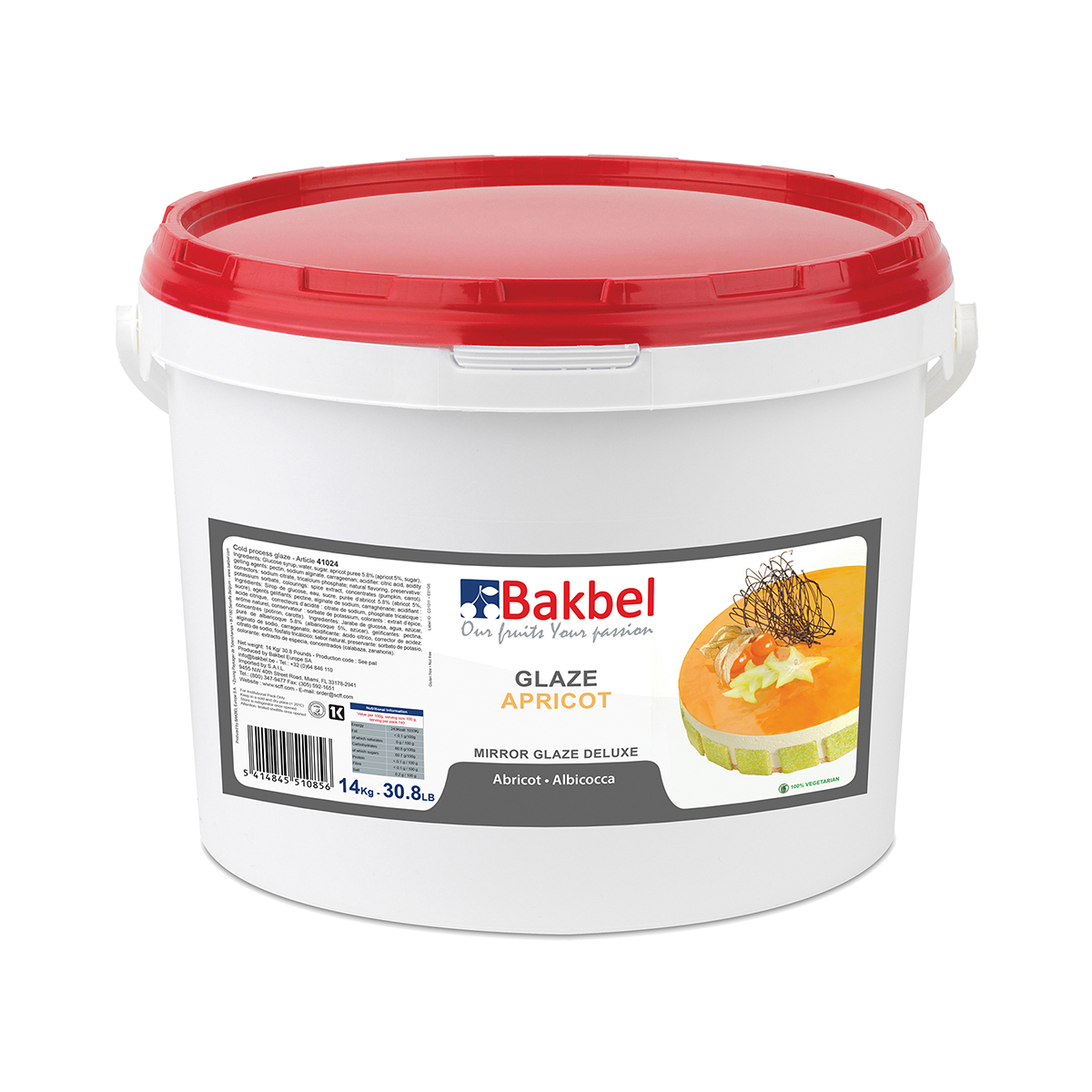 Bakbel Apricot Glaze SS Glazes Baldor Specialty Foods