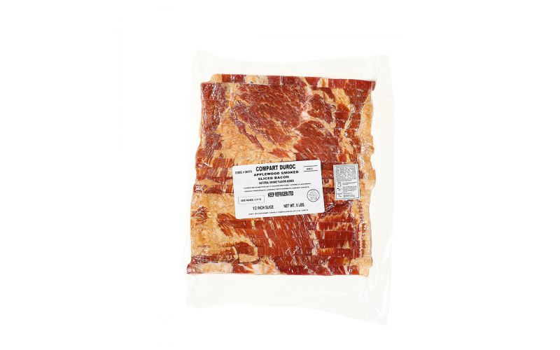 1/2" Thick Sliced Applewood Bacon 4-1 CT
