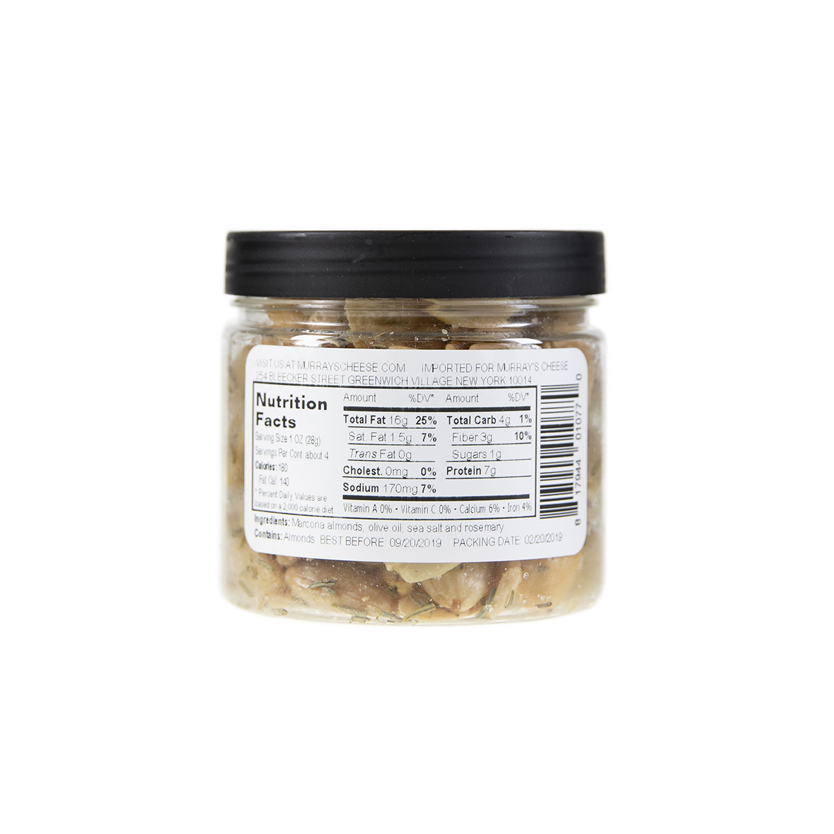 Murray's Rosemary Marcona Almonds Cheese Baldor