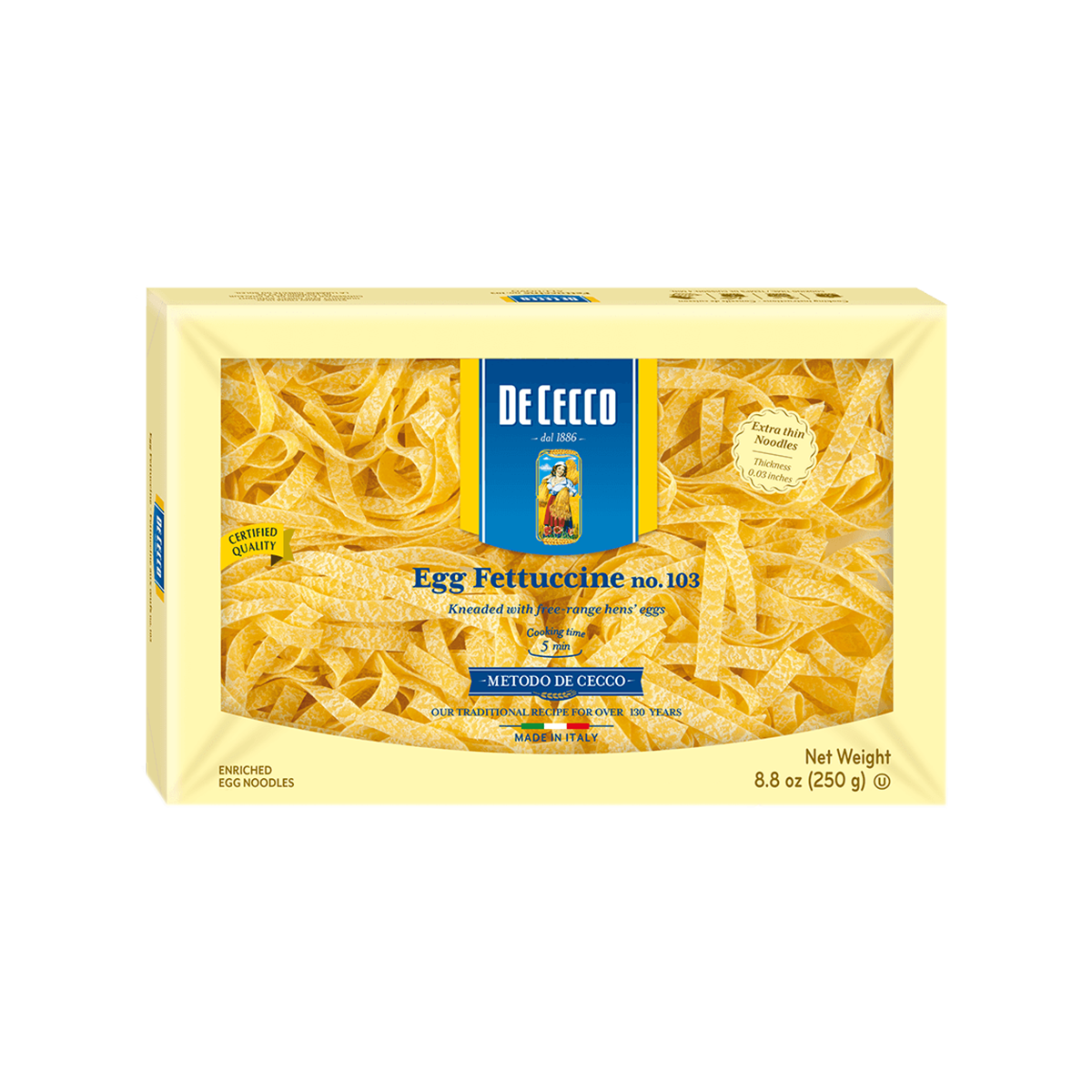 Egg Fettuccine Pasta Pasta Baldor Specialty Foods
