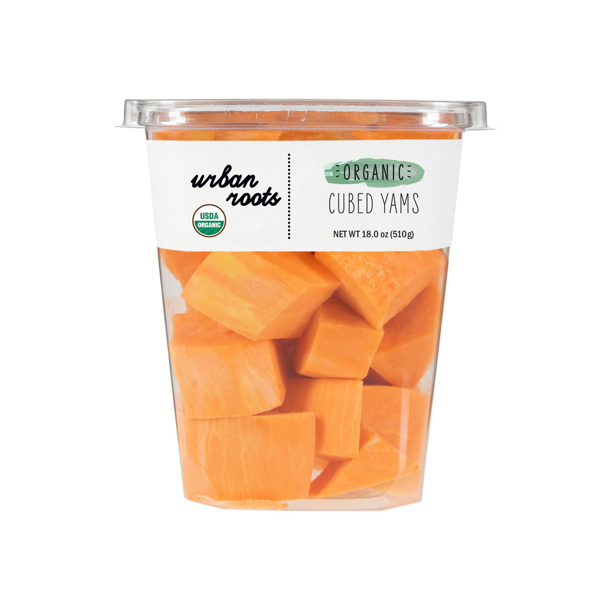 Organic Yam Cubes Urban Roots Organic Cut Vegetables Baldor Specialty Foods