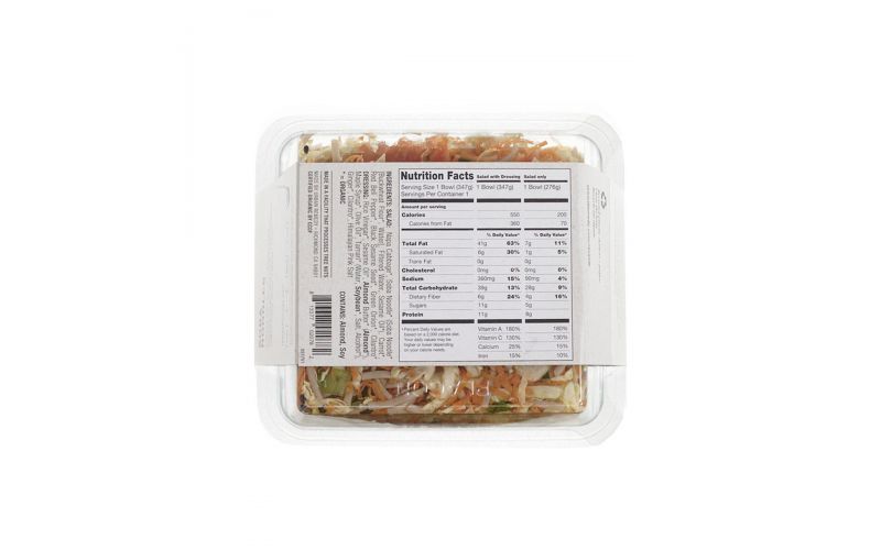 Soba noodles nutrition label