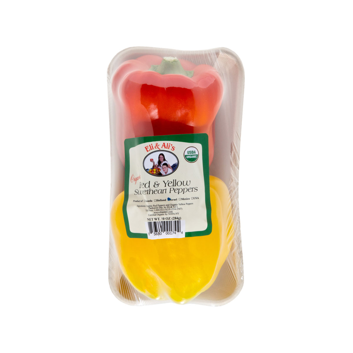 Organic Red & Yellow Pepper 2 Pack Peppers Other Baldor Specialty Foods