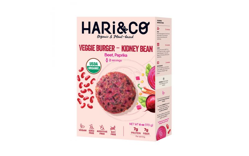 Kidney Bean, Beet, & Paprika Veggie Burger 2 PC