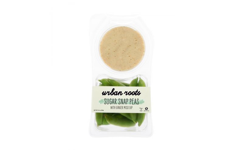 Sugar Snap Peas with Miso Ginger Dip