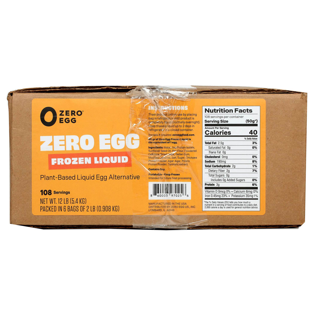 Frozen Liquid Egg Substitute Eggs Baldor Specialty Foods