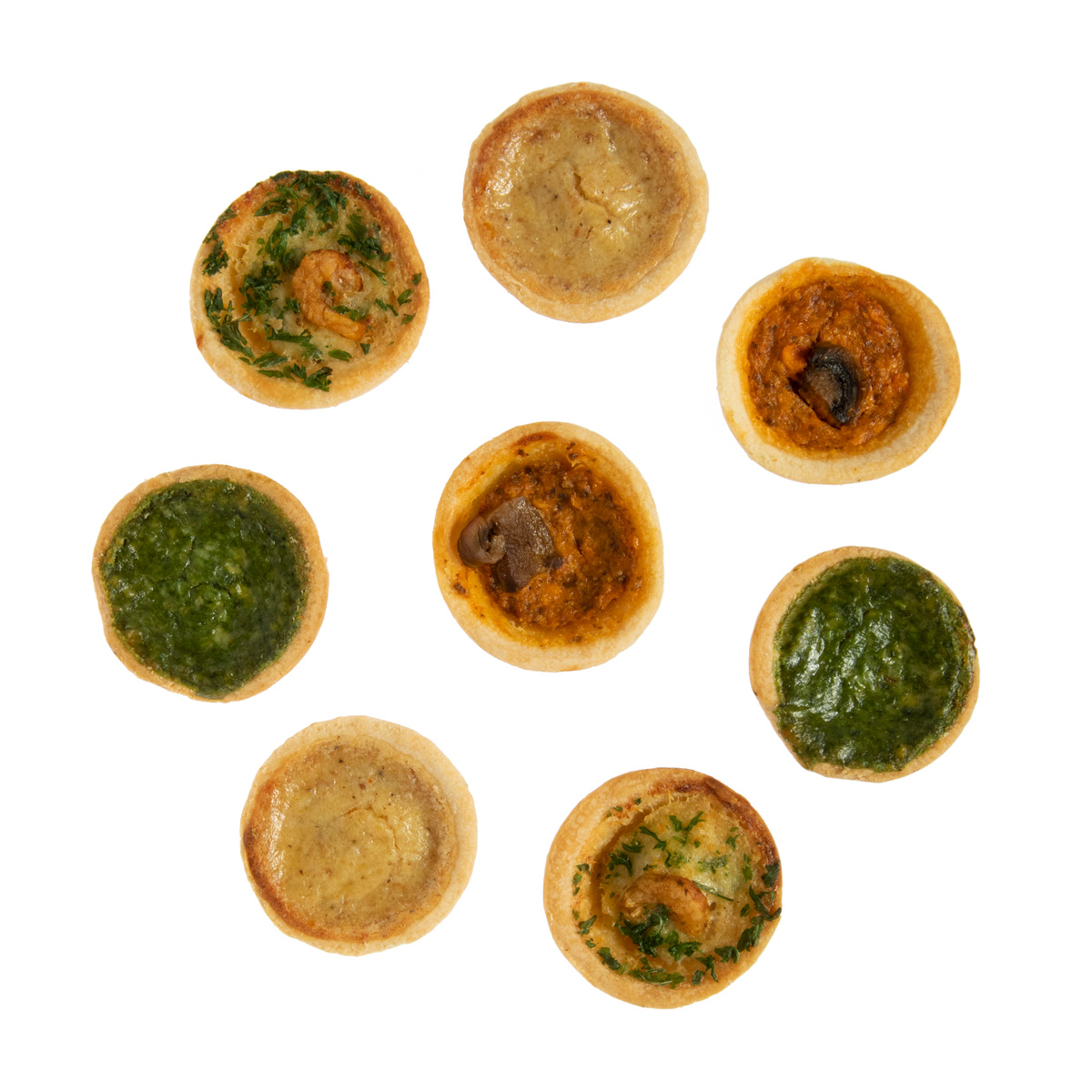 Assorted Mini Quiche | Hors D'Oeuvres | Baldor Specialty Foods