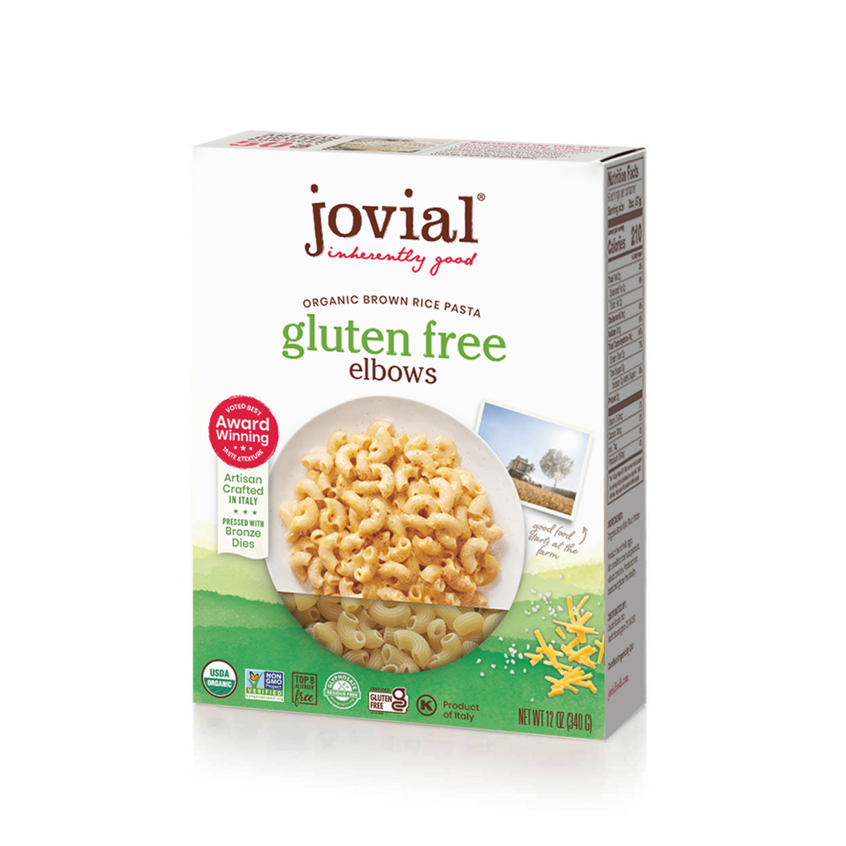 Gluten Free Organic Brown Rice Pasta Elbows 