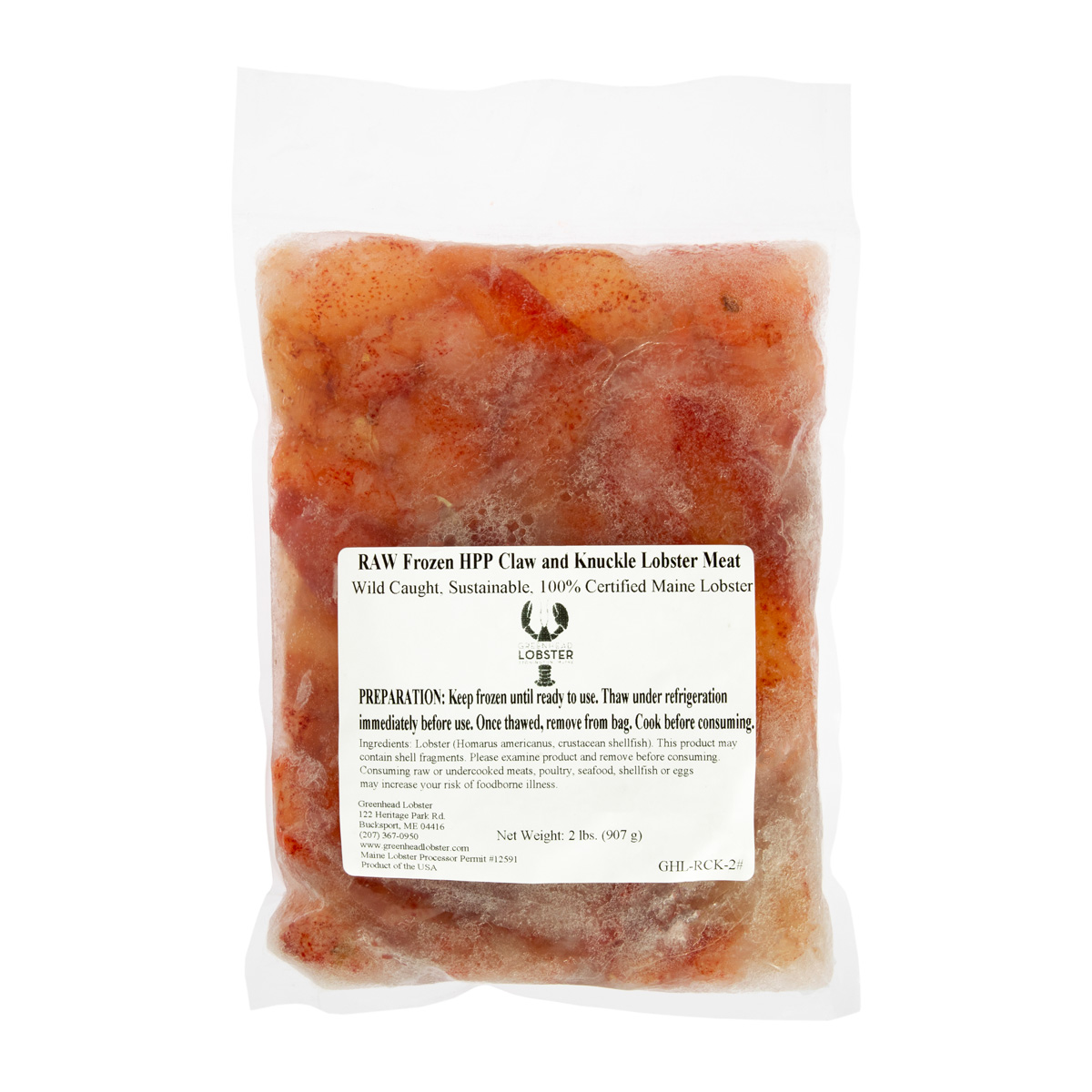 Frozen Raw Lobster Claw & Knuckle Meat Lobster Baldor Specialty Foods