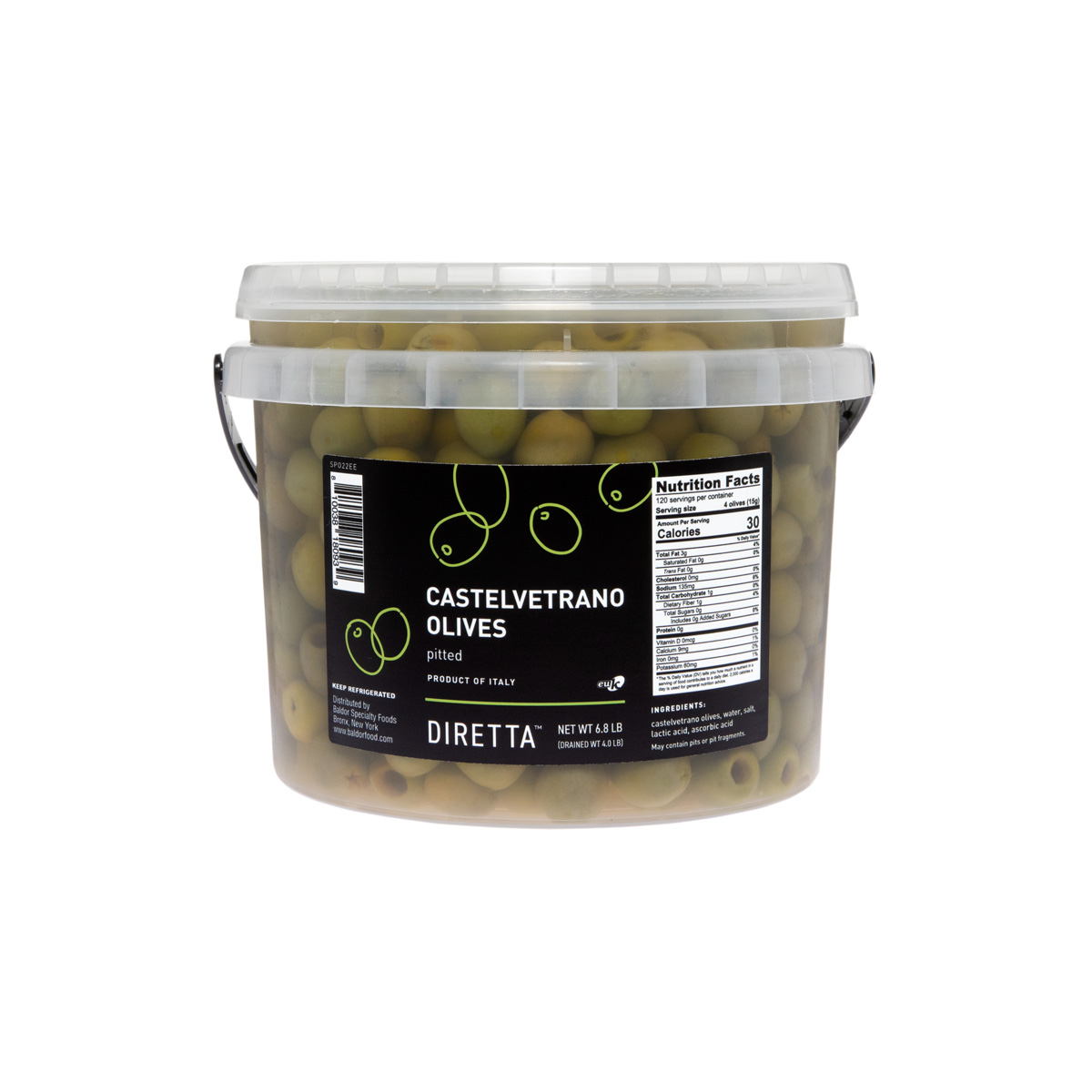 Pitted Castelvetrano Olives in Brine Olives Baldor Specialty Foods