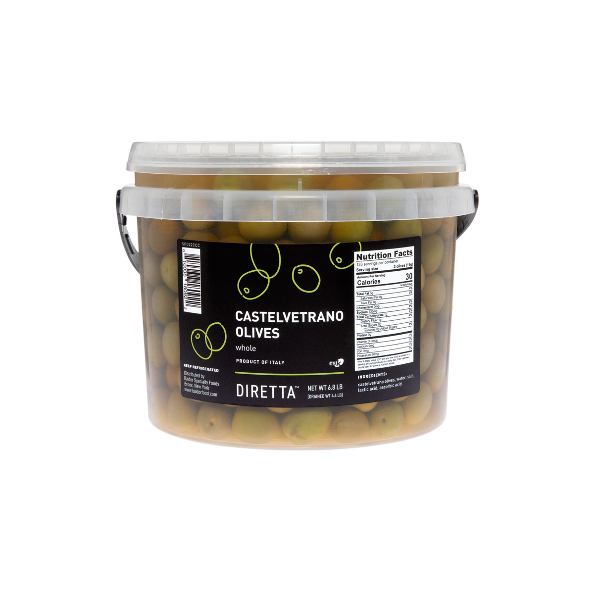 Castelvetrano Olives in Brine Olives Baldor Specialty Foods