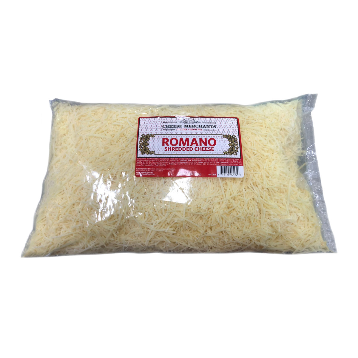 Shredded Pecorino Romano Cheese Parmesan & Grating Baldor Specialty