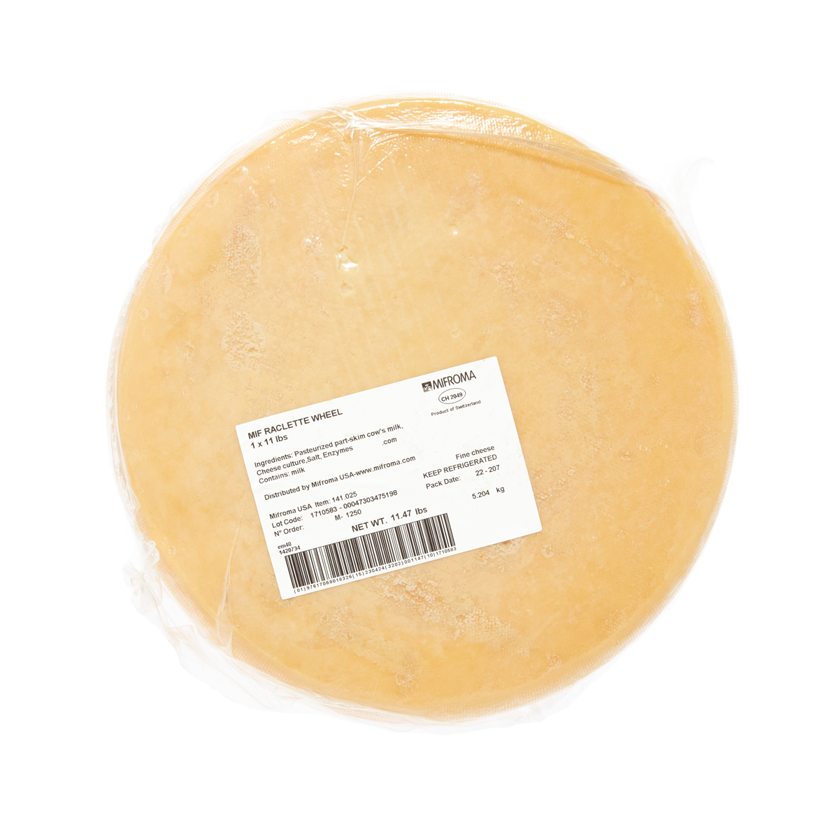Raclette Mifroma Cheese Stinky & Washed Rind Baldor Specialty Foods