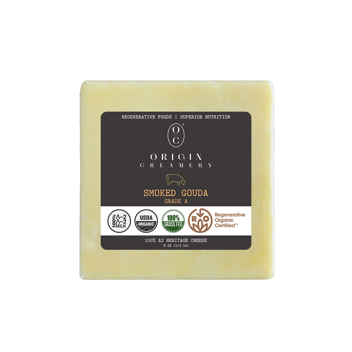 Organic A2 Smoked Gouda Block Goudas Baldor Specialty Foods