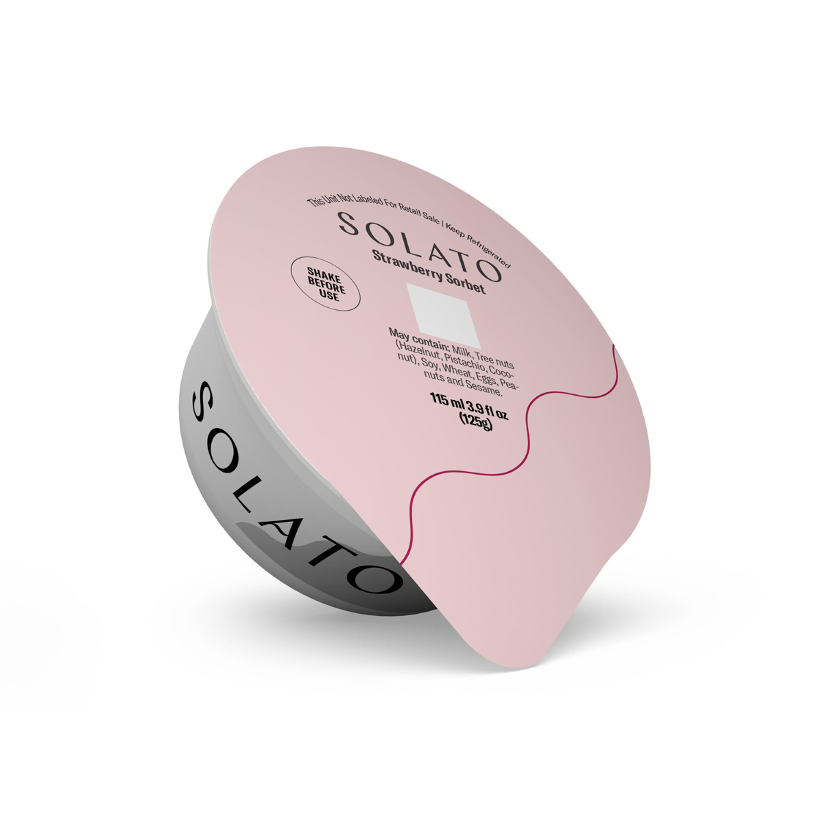 Strawberry Gelato Base Cups Gelato & Ice Cream Base Baldor