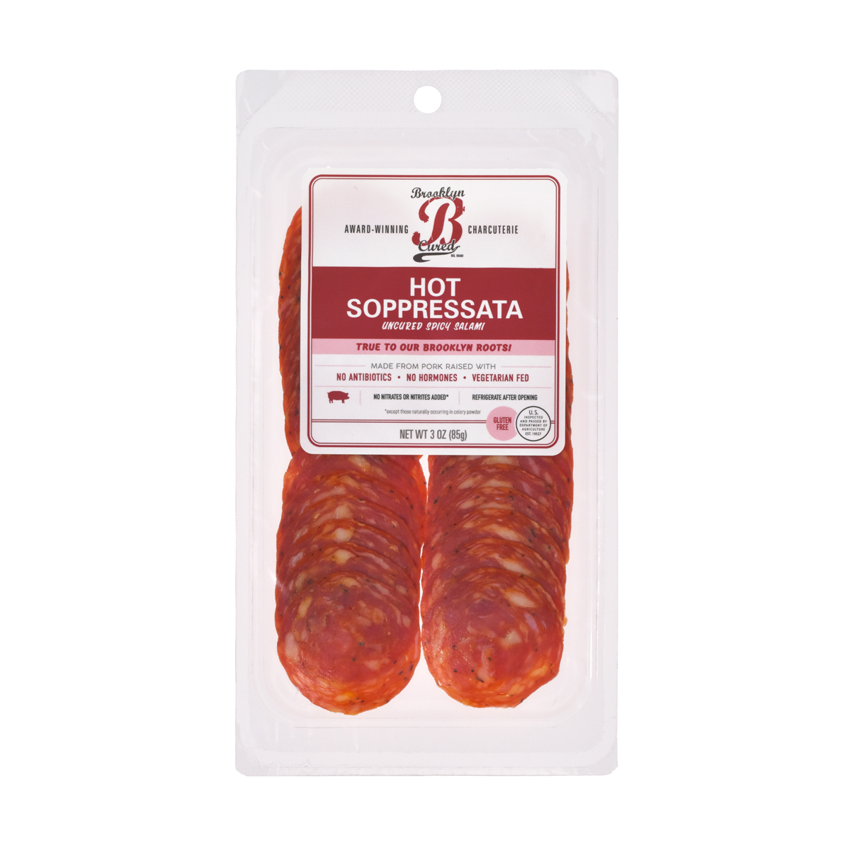 Sliced Hot Soppressata Charcuterie & Salumi Baldor Specialty Foods