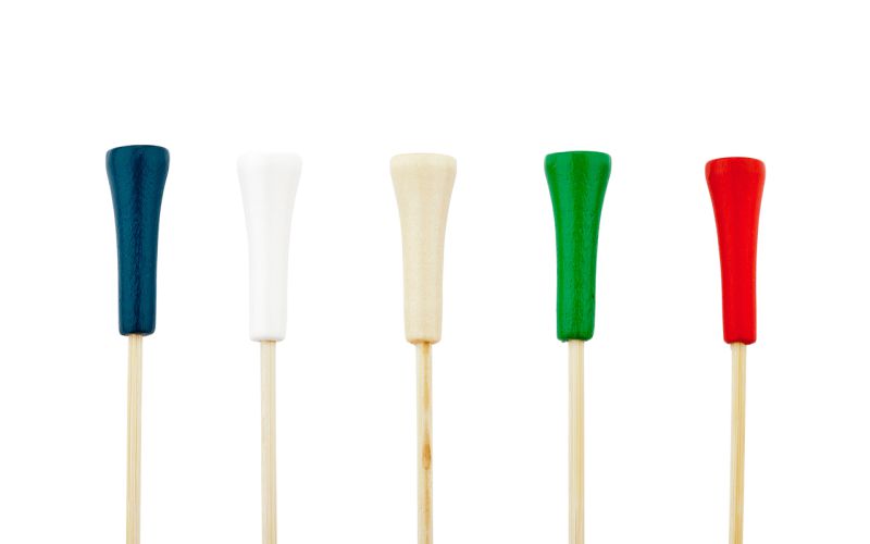 Assorted Bamboo Golf Tee Pick - 6in