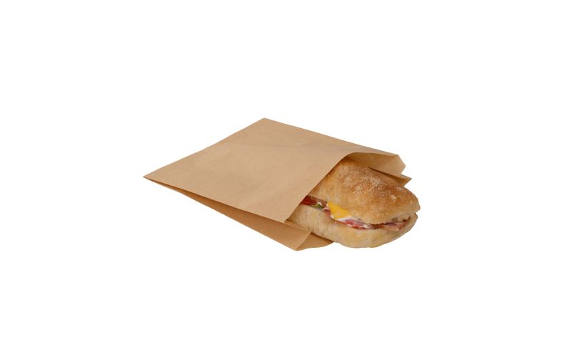 Kraft Paper Sandwich Bag, Silicone-Coated