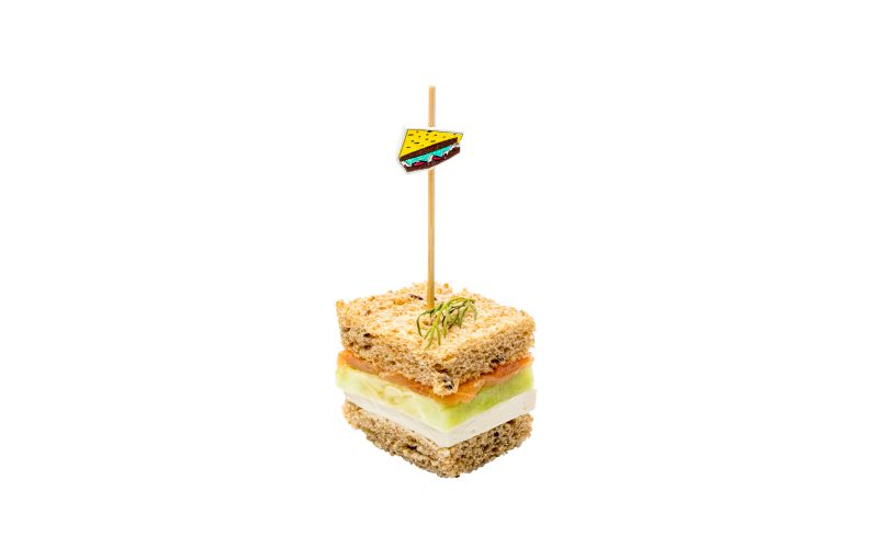 Yellow Bamboo Sandwich Skewer - 4in x.75in