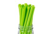 Green PLA Plastic / PBAT Plastic Boba Straw - 9in