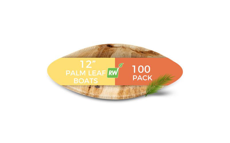 Natural Palm Leaf Boat