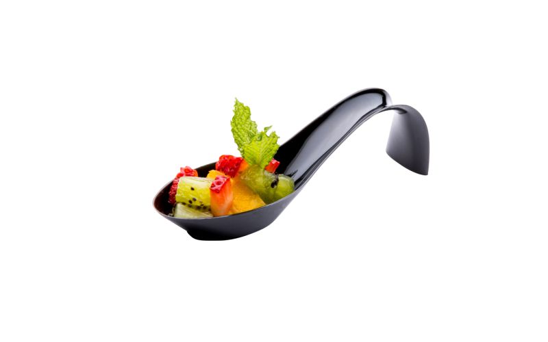 Black Plastic Stiletto Spoon