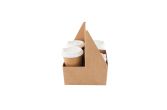 Kraft Paper Altalena Drink Carrier - Fits 4 Cups