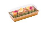 Clear Plastic Lid - Fits Large Sushi Container