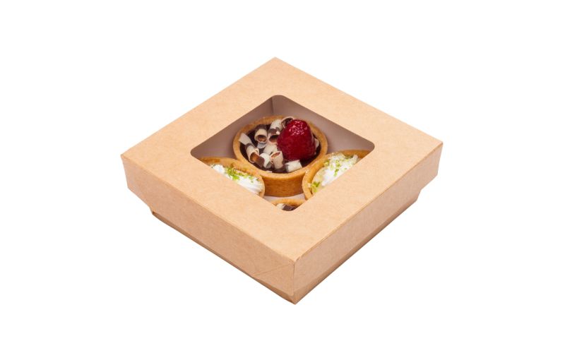 13 oz Square Kraft Paper Small Take Out Container