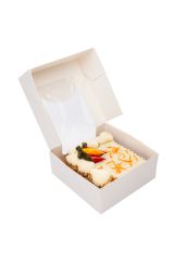 11 oz Square White Paper Small Take Out Container