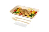 Natural Bamboo Disposable Fork / Knife Set - 7in