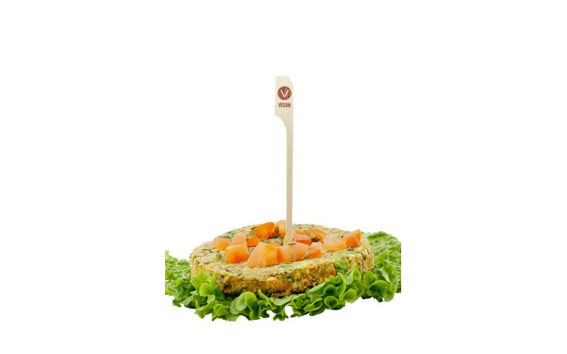 Bamboo Paddle Skewer/Food Marker, Vegan - 4in