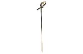 Black Bamboo Twisted Knot Pick - 4in x.5in