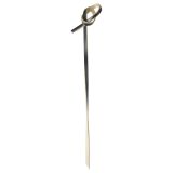 Black Bamboo Twisted Knot Pick - 4in x.5in