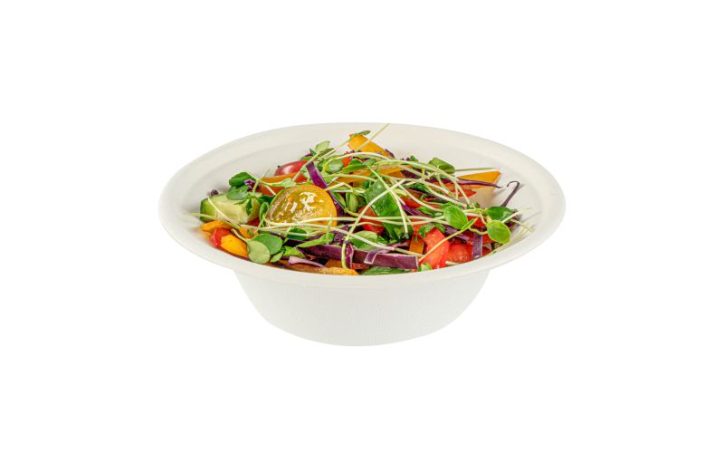 12 oz Round White Sugarcane Bowl