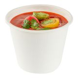 15 oz Round White Sugarcane Soup Cup