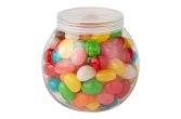 3 oz Clear Plastic Bulbous Candy Jar with Lid