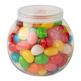 3 oz Clear Plastic Bulbous Candy Jar with Lid