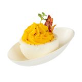 White Sugarcane Egg-Shaped Tasting Dish