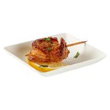 Square White Sugarcane Mini Plate