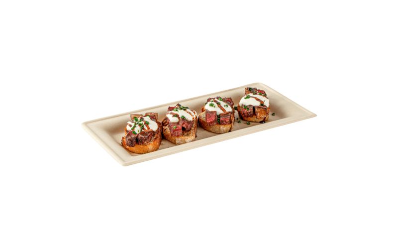 Rectangle Natural Sugarcane Plate