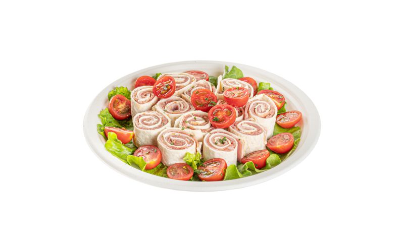 Round White Sugarcane Medium Plate