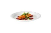 Round White Sugarcane Extra Large Plate