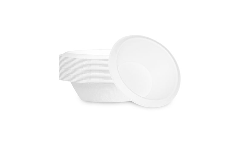 7 oz Oval White Sugarcane Bowl